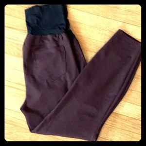 Maroon maternity XL dress pants